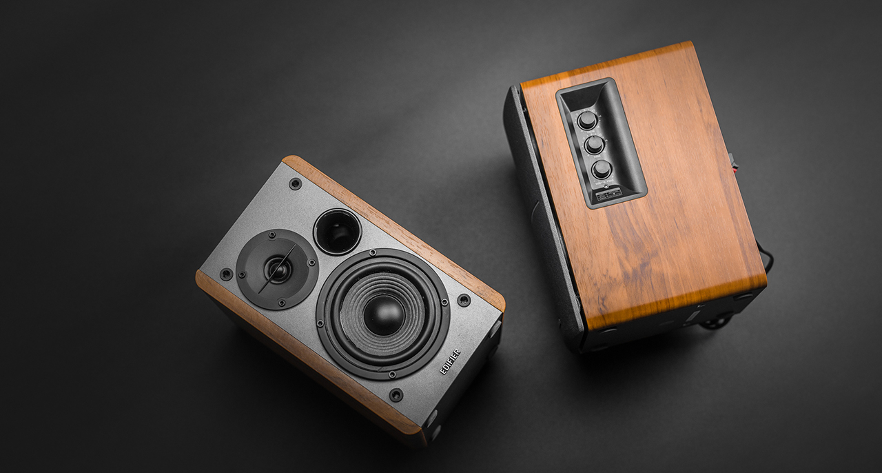 Edifier: R1280DB Powered Speakers w/ Bluetooth - Wood Brown —