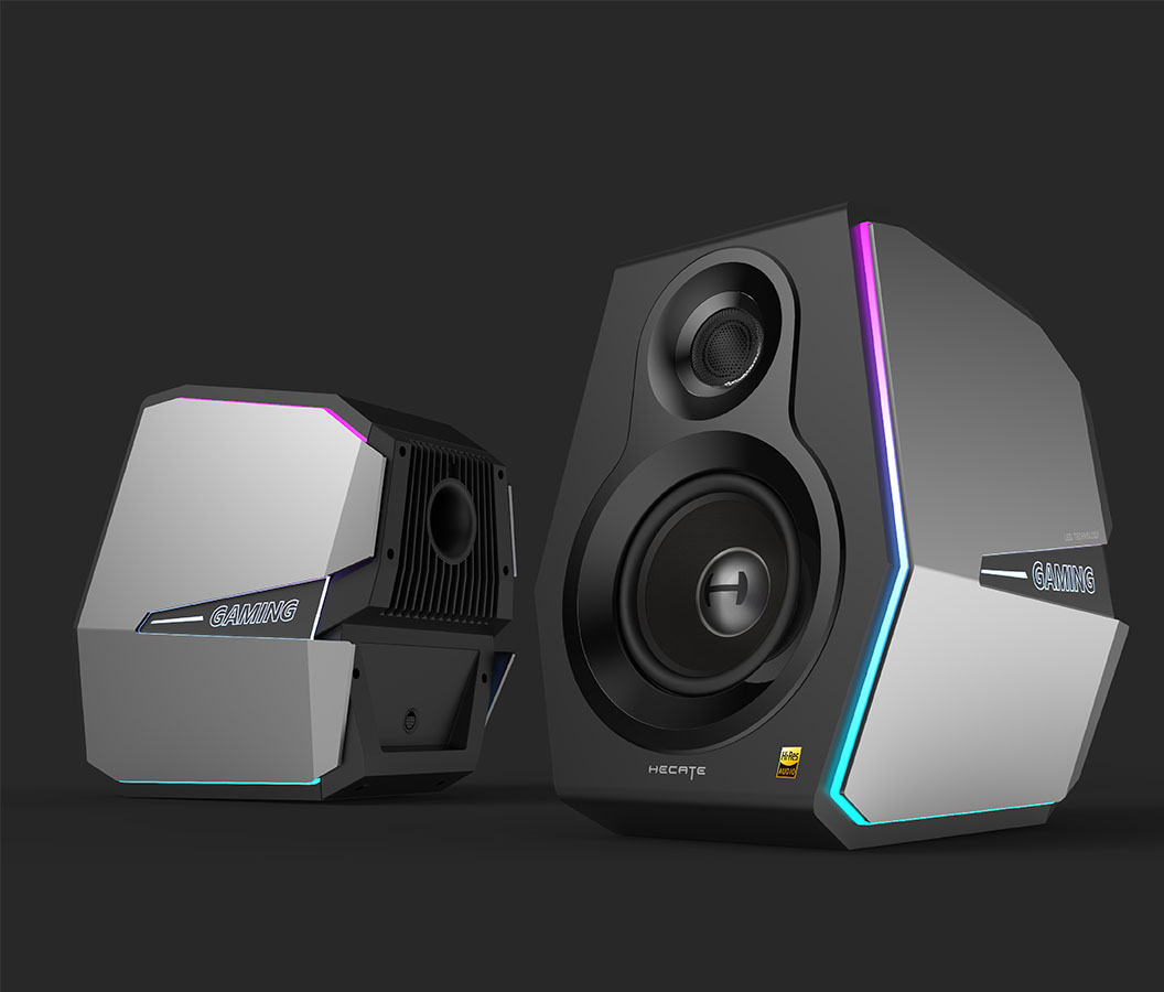 G5000 : Edifier lance une paire d'enceintes pour les gamers amoureux  d'éclairages RGB - Les Numériques