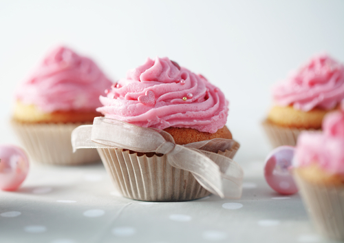 pink baby cupcakes